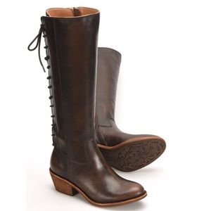 Sofft Sharnell Heel Leather Boots Coffee
